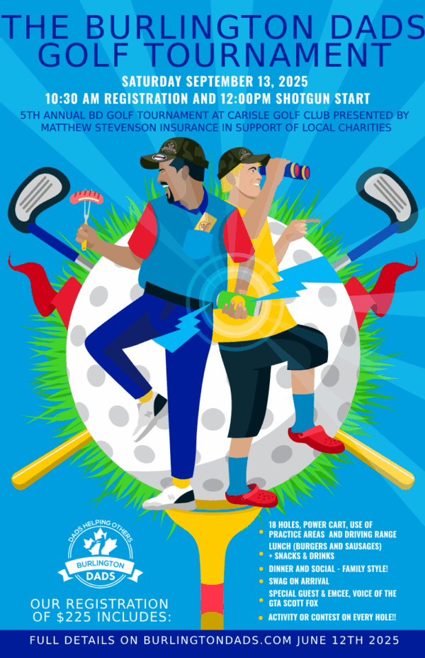 2025 Burlington Dads Golf Tournament - September 13th 2025